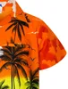 King Kameha Hawaiihemd "Beach" in Orange Herren Hawaii-Hemd Produktbild-Vorschau 6