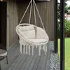 Hängesessel mit Kissen Hängesitz Indoor Outdoor Hängestuhl Produktbild-Vorschau 6