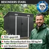 BRAST Gerätehaus Geräteschuppen Metall | 217x131x185cm | Produktbild-Vorschau 10