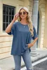 ASKSA Damen T-Shirt Sommer Kurzarm Oversized Rundhals Produktbild-Vorschau 4