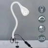 Lampe de lecture LED / luminaire de chevet à pince blanche Voir les images du produit 1