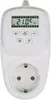 A white digital thermostat with a European-style power outlet. Produktbild-Vorschau