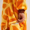 Onesie Kigurumi Pigiama Giraffa Costume travestimento Anteprima dell’immagine prodotto 7