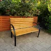 Akord Banc De Jardin Dalia Noir/Bois Naturel 122X58X82 Voir les images du produit 14