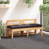 vidaXL Paletový vankúš Bavlna 120 × 40 × 7 cm Antracit Náhľad obrázku produktu 1