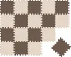 Puzzle podložka Combi Brown Beige 16795 + 16788 18 dílků Náhled obrázku produktu 1