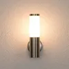 Lindby Außenwandleuchte Kristof, Edelstahl, 33 cm hoch, E27 Produktbild-Vorschau 11