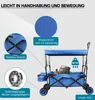 Carrello pieghevole Wiltec con tettuccio parasole, carrello Anteprima dell’immagine prodotto 2