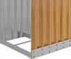 vidaXL Drewniana wiata na drewno opałowe 40x45x170 cm Stal Podgląd zdjęcia produktu 7