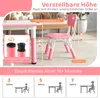 GOPLUS Kindertisch Set mit 4 Stühlen, Schreibtisch Produktbild-Vorschau 3