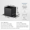 A diagram showing the dimensions and included hardware for a post base. Anteprima dell’immagine prodotto