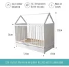 Babybett mit Schublade Gitterbett Kinderbett Hausbett Produktbild-Vorschau 7