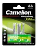 A blister pack of Camelion AA rechargeable batteries. Produktbild-Vorschau