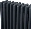 Radiador tubular de 4 columnas – 1800 mm x 290 mm – Gris Vista previa de la imagen del producto 8