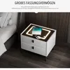 Nachttisch Nachttisch mit LED-Beleuchtung, mit 15W Produktbild-Vorschau 3