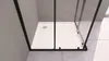 A close-up view of the interior of a modern shower cabin with a white shower tray and black frame. Náhľad obrázku produktu