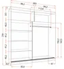 Schwebetürenschrank Kleiderschrank Schrank 203 cm Produktbild-Vorschau 7
