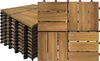 LARS360 Dřevěné dlaždice Balkon 30 x 30 cm Terasové Náhled obrázku produktu 1