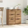 vidaXL Sideboards 2 Stk. Artisan-Eiche 30x30x70 cm Produktbild-Vorschau 3