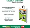 Marketing image for a plant and potting mat, showing features and branding. Produktbild-Vorschau