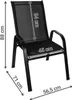 Gartenstühle Stapelbar bis 150 kg - Klappstuhl 88 x 71 cm Produktbild-Vorschau 2