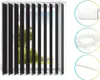 Vertical blinds and accessories shown against a white background. Produktbild-Vorschau