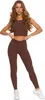 Gestreifte LEGGINS WOMEN'S Baumwolle Lange Blickdichte Produktbild-Vorschau 5