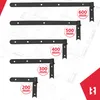 KOTARBAU® Sada 2 okenicových závesov čierna 500 mm krížové Náhľad obrázku produktu 9