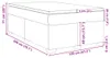 vidaXL Boxspringbett mit Matratze Schwarz 120x200 cm Produktbild-Vorschau 8