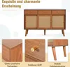 okwish Kommode 120 x 40 x 78 cm, Sideboard mit 3 Schubladen Produktbild-Vorschau 3