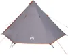 vidaXL Tipi-Familienzelt 8 Personen Grau und Orange Produktbild-Vorschau 4