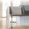 31,5 cm Bodenfreiheit für praktische Aufbewahrung von Boxen oder Körben.

 Produktbild-Vorschau