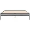 vidaXL Bettgestell Grau Sonoma 140x190 cm Holzwerkstoff und Produktbild-Vorschau 4