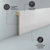 Abdeckleiste Fliesensockel 16 x 100 mm RAL 9016 Produktbild-Vorschau 2