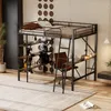 Letto a castello AIORBER, 90x200cm, in acciaio&MDF, con Anteprima dell’immagine prodotto 3
