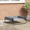 vidaXL Hundebett Hellgrau 75 x 75 x 30 cm Stahl Produktbild-Vorschau 2