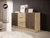 Kommode mit Lamellen Nelly 155 x 86 cm  Artisan Eiche Produktbild-Vorschau 2