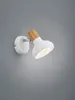 Faretto a parete effetto legno bianco Anteprima dell’immagine prodotto 2
