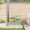 vidaXL Gartenblumentopf Silber 80 x 80 x 48 cm Verzinkter Produktbild-Vorschau 4