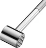 A close-up, studio shot of a metal meat tenderizer on a white background. Produktbild-Vorschau