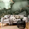 Vlies Fototapete - Green Watercolour - Abstraction Inspired Produktbild-Vorschau 2