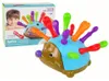 Modré ježčí puzzle s barevnými bodlinami Náhled obrázku produktu 1