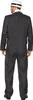 A man wearing a retro gangster costume, viewed from the back. Produktbild-Vorschau