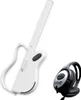 Lava Music Guitar Genie Smart Guitar Bianco con cuffie Anteprima dell’immagine prodotto 1