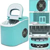 A collage of images showing different parts and features of a turquoise ice maker. Náhľad obrázku produktu