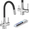Dřezová kuchyňská baterie s filtrem Glamour, chrom/černá Náhled obrázku produktu 7