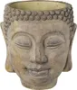 GASPER Zement Buddha Kopf Pflanzgefäß Grau gewaschen 17 cm Produktbild-Vorschau 7