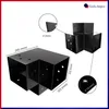 GeZu Impex Pfostenecke für 3 Balken 121 x 121 mm Schwarz Produktbild-Vorschau 2