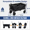 Avalo Bollerwagen XL - Faltbar - Bis zu 110KG - 91x51x103 Produktbild-Vorschau 6