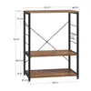 A diagram of a shelf unit with dimensions indicated. Produktbild-Vorschau